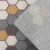 Rug -shaped muddy shares "Gamma", 50 × 80 cm, color gray color