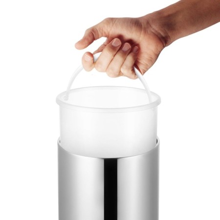 Kitfort touch bin KT-6018-2, 2 l, inner bucket 1 l, silver bucket-4