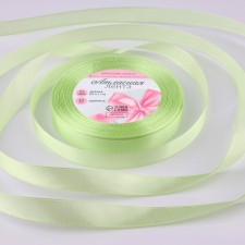 Satin tape, 12 mm × 23 ± 1 m, color light green No. 80