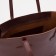 Zipper bag with zipper, brown color