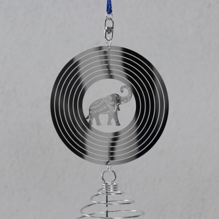 Wind music metal, plastic 4 tubes "Elephant" 65x10x6.5 cm-1