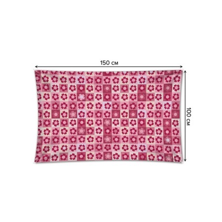 Decorative panel with photo printing "Panel in a flower", horizontal, size 100x150 cm-1