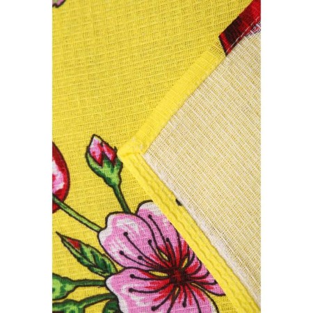 Waffle towel with a loop, color mix, size 33x50 cm-3