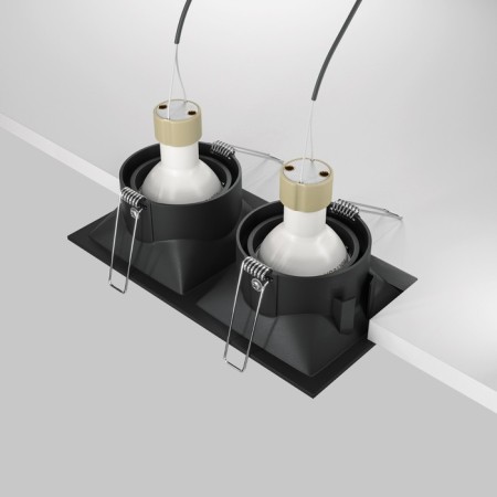 The built-in lamp Technical DL029-2-02B, 2x50W, 17.3x9x4.2 cm, GU10, black color black-6