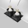 The built-in lamp Technical DL029-2-02B, 2x50W, 17.3x9x4.2 cm, GU10, black color black