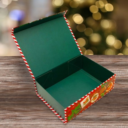 Gift Folding Box "Emerald Vintage" 26.5 x 20 x 8.3 cm-5