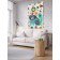 Decorative panel with photo printing "Happy Cat", vertical, size 150x200 cm