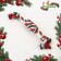 Cable toy "New Year's candy", up to 30 cm, up to 60 g, white/green/red