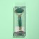 Massage for the face and neckline, 14.5 × 5 cm, PVC-clock, green color