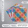 Scrapbooking paper bilateral "bright geometry" density 180 grams set 5 pcs 30.5x32 cm 1071