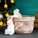 Kashpo-Organizer "Rabbit in Lukoshka" beige, 14x17x20 cm
