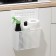 Basket for storage mounted on the door "Loft", 24.5 × 9.5 × 31.5 cm, white color