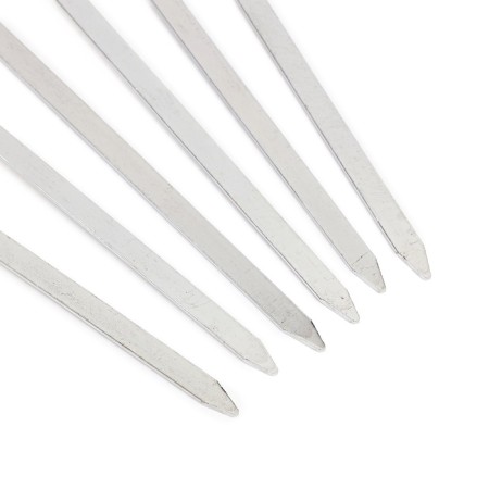 A set of skewers for barbecue 6 pcs, handle - wood, width - 0.7 cm, 40 cm-1
