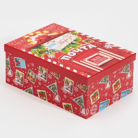 A set of gift boxes 6 in 1 "Mail", 20 x 12.5 x 7.5 - 32.5 x 20 x 12.5 cm, New Year-4