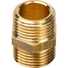 Ниппель STOUT SFT-0003-003838, 3/8", наружная/наружная резьба