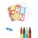 Set for creating applications Djeco "Letters"