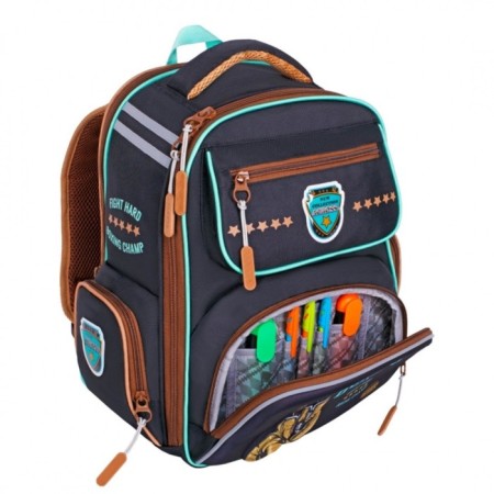 Frame backpack 35 x 26 x 18 cm, Across ACS1, filling: bag, graphite/orange ACS1-1-4