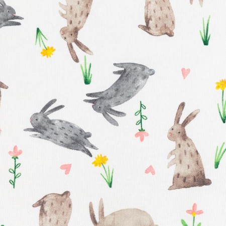Apron Dolyana "Fluffy Bunnies" 60x70 cm, 100% cotton, 164 g/m2-2