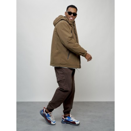 Male spring jacket, size 50, brown color-12