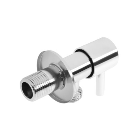 Кран угловой ZEIN engr, 1/2" х 1/2", кран-букса латунь/керамика, нерж. сталь, хром-2