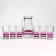 Set for juice "Blueberry" art painting, 6 glasses 1250/200 ml