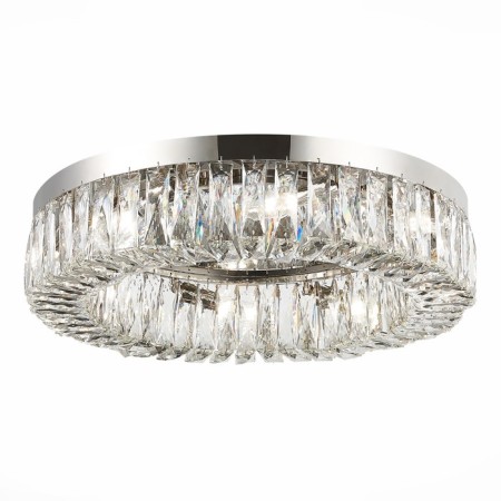 Ceiling Ceiling ST LUCE. SL1226.102.08. Rifrazio. 8x40 W, E14, 61.5x61.5x15 cm, Nickel color-3