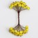Decorative berries, yellow, 7 × 6 × 7 cm, 40 berries