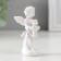 Polystone souvenir "Snowty angel in color toga with a bear" 7.2x3.5x2.8 cm