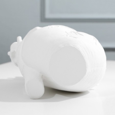 Vase for flowers "Heart", white, 3 x 9 x 20 cm.-5