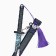 Souvenir weapon suspended mini "Katana Seven", keychain, 39 cm, black