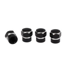 Torso valve cap, black, set 4 pcs