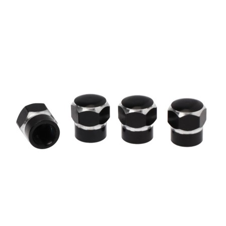 Torso valve cap, black, set 4 pcs