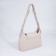 Women's bag on magnet, outer pocket, beige color