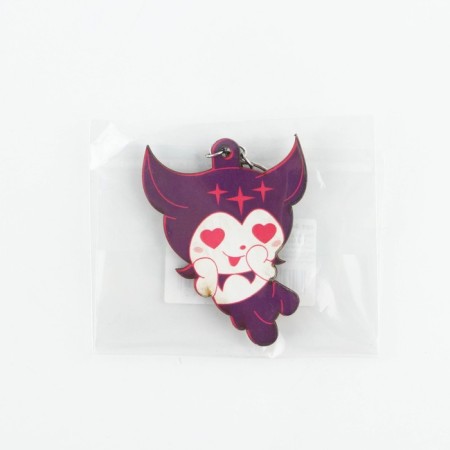 Key keychain wooden anime "Kuromi" 4.7 x 6 cm-4