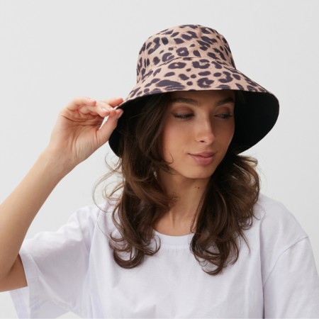 Panama Women Minaku Bilateral Print Leopard, Beige Color, Rr. 58-1
