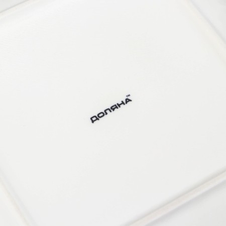 Porcelain Square Daulay "Susan", 20 × 20 cm, white color-3