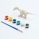 Set for creativity "Color the allosaurus", paint 6 colors of 2 ml, brush