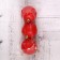 Set of balls plastic D-5.5 cm, 3 pcs "matte" red