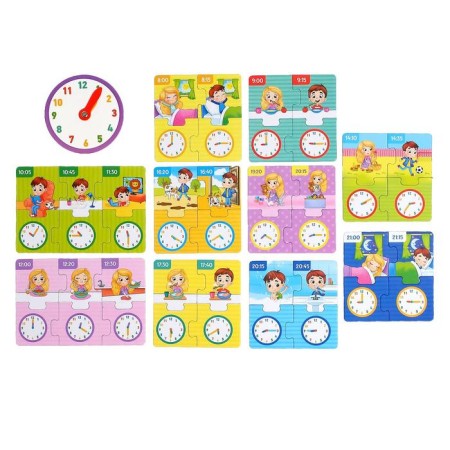 Game and training set "Dream of Day", puzzles, book, watch-7