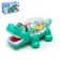 The gear crocodile, light and sound, works from batteries, green color