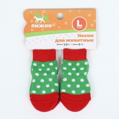Nosking socks "New Year", size L (3.5/5 * 9 cm), set 4 pcs-2