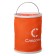 A folding rally bucket, 13 l, orange, without a case