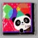 Paper napkins "Panda with balls", in a set of 20 pcs.