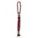 A keychain is a launcher for a spartan knife from a paracord, red, bead - silver