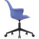 Computer chair Tulin plastic/eco -leather, black/blue 60x60x83 cm