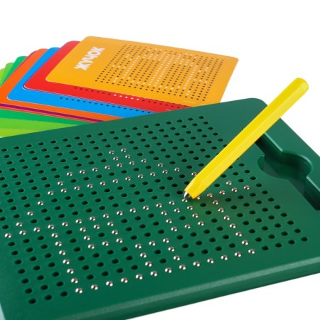 The training tablet “Magnetic drawing: mi-mi-Mimka”, 380 holes, green color-7