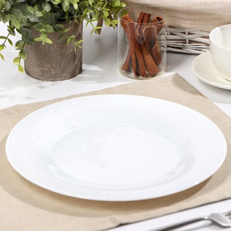 Plate plate "Sephir", d = 25 cm, white color-1