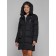 Coat insulated winter female, size 50, black color