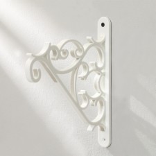Bracket for suspended pots, plastic, white