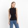 T -shirt female, black color, size 48 (xl)
